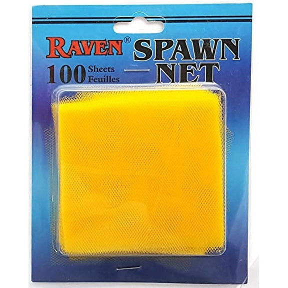 Raven Spawn Fishing Net 100 3 Inch x 3 Inch Sheets Yellow