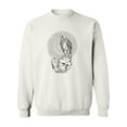 thumbnail image 1 of Raven. Sweatshirt Men - Men Sweatshirt, White, 4XL, 1 of 4