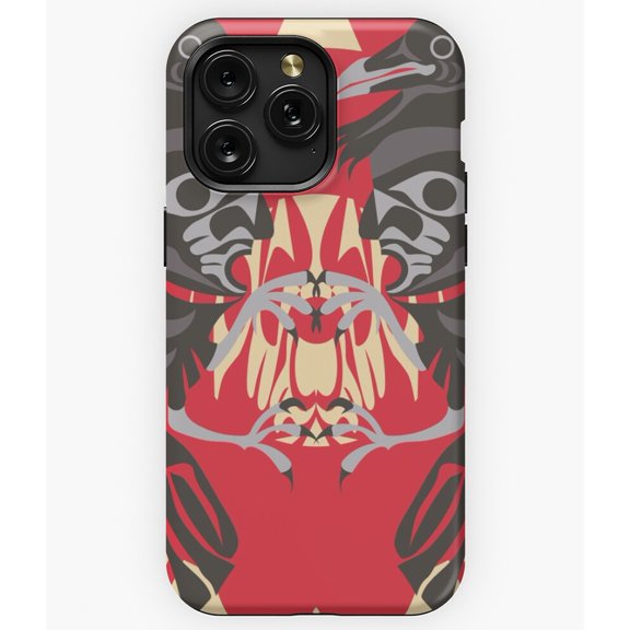 Raven Vision Pacific Northwest Native Art Crow A13207 Phone Case for iPhone 11 to 17 Pro Max