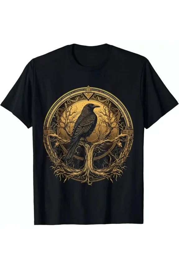 Raven of Odin Norse Viking Celtic Mythology Valhalla Warrior unisex T-Shirt