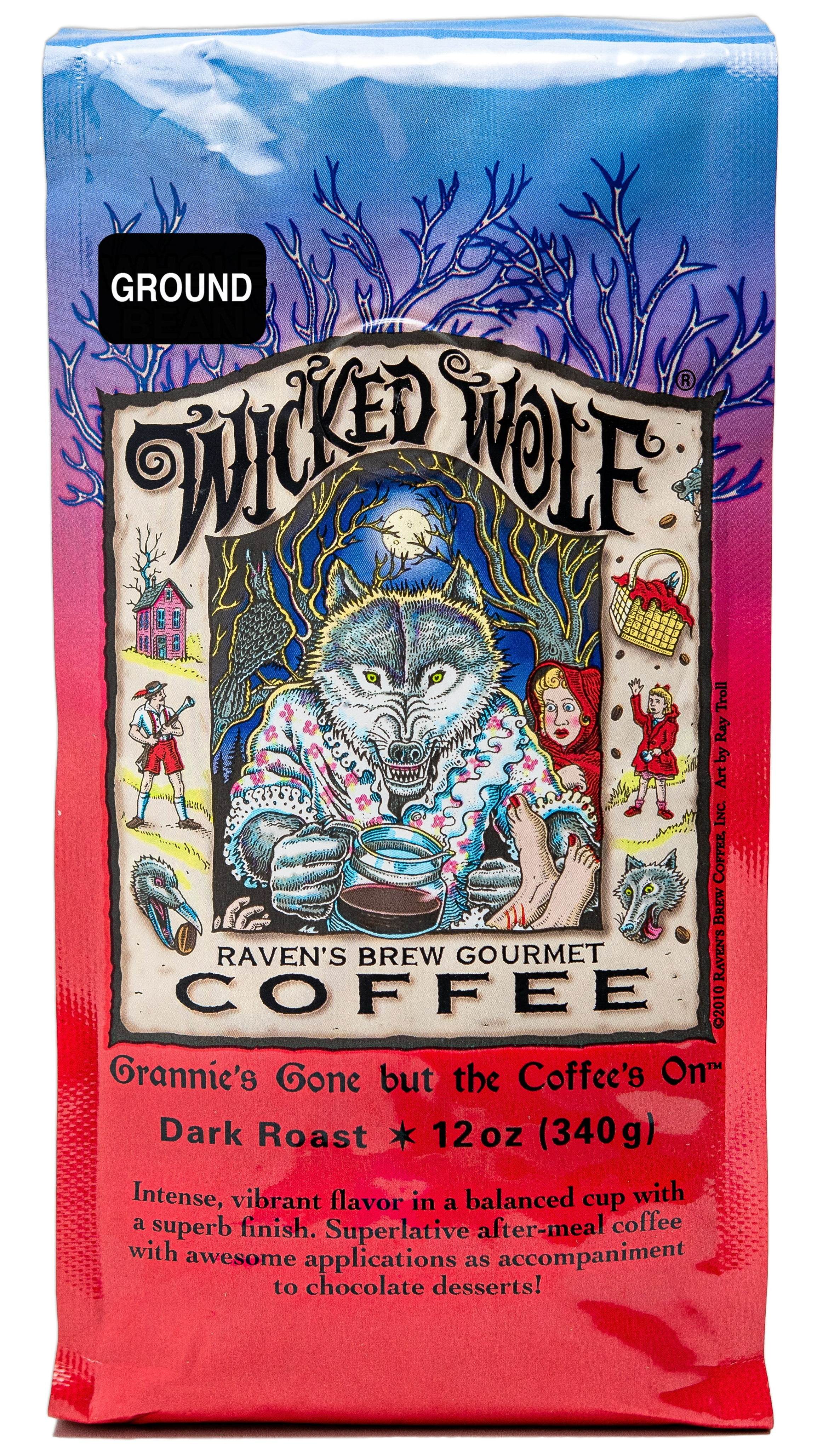 Raven s Brew Coffee Wicked Wolf Dark Roast Dessert Coffee Ground