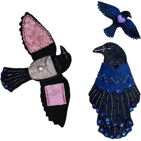 Raven's Keepsake – Guardian of Stitches, Storage Sewing Case with Hidden Compartment, Sewing Organizer for Needles, Threads & Tiny Treasures, Unique Room Decor Gift