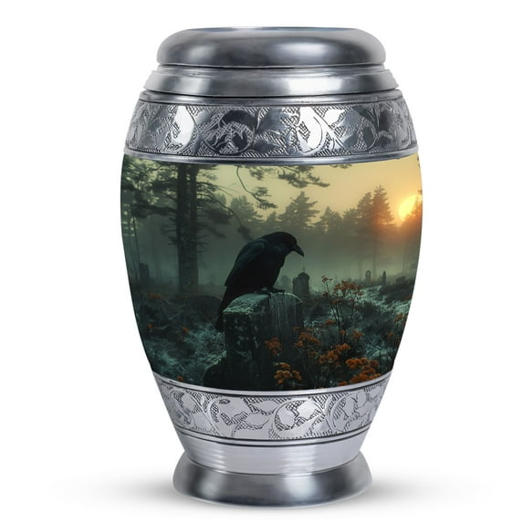 Raven's Small Keepsake Urns For Human Ashes - Cremation Urns - Small Cremation Urns For Human Ashes - Mini Urns For Human Ashes Keepsake - Small Urns For Human Ashes Mom (Size - 3inch, 1pcs)
