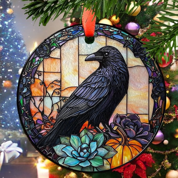 Raven2 Ceramic Christmas Ornament, Holiday Gift and Tree Decor ...