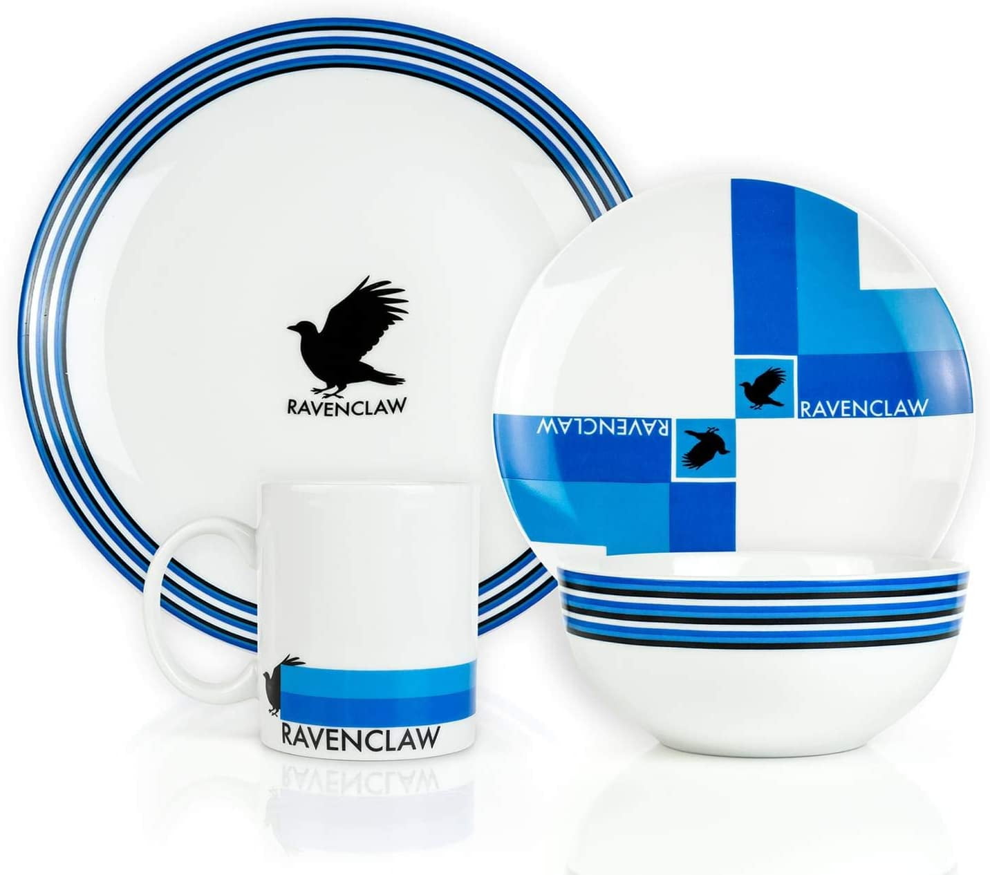 Ravenclaw 16 Piece Porcelain Dinnerware Set for 4 Includes 4 Dinner