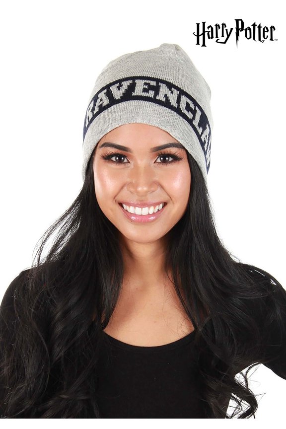 Ravenclaw Reversible Knit Gray Beanie