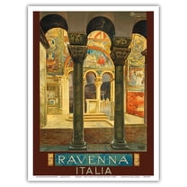Ravenna Italy (Italia) - Vintage Travel Poster by Osvaldo Ballerio c.1920s - Master Art Print (Unframed) 9in x 12in
