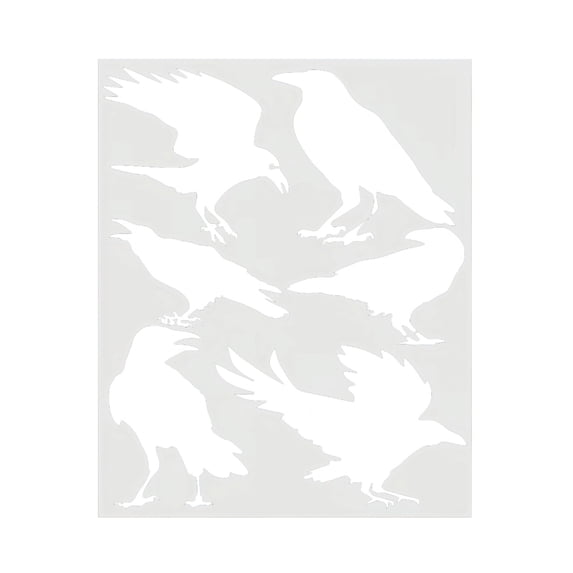 Ravens Bird Stencil Reusing Stencil Precisions Cut Ravens Bird Template ...
