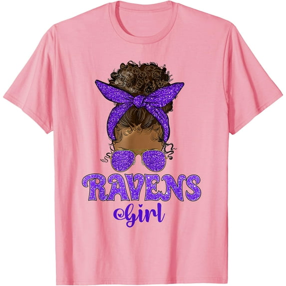 Ravens Bun Cheer Girl Softstyle Unisex T-Shirt,Light Pink Color,Size 2XL