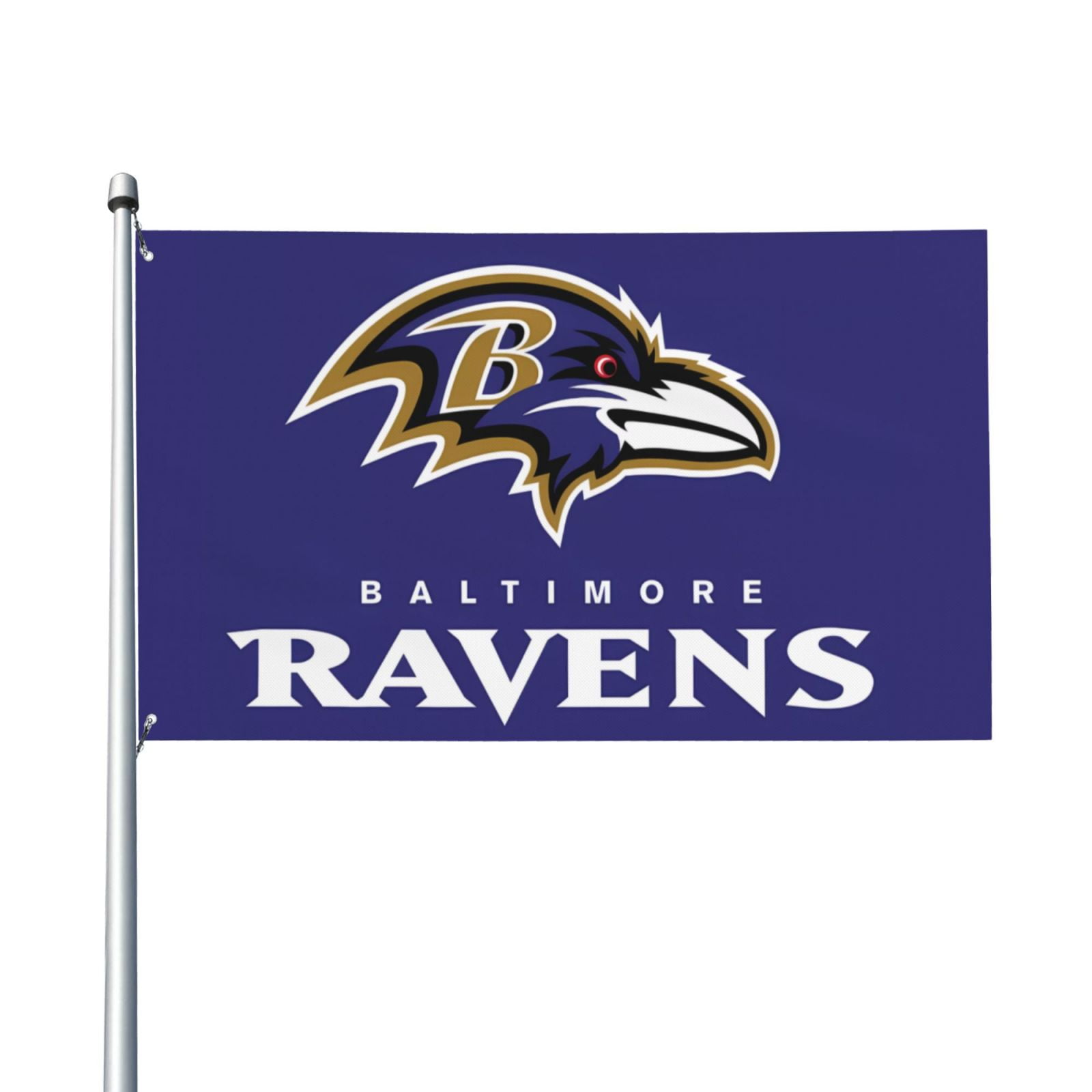 Ravens Applique Banner Flag – NFL Team Flag, 44" X 28", Double-Sided & Weather Resistant - View #5