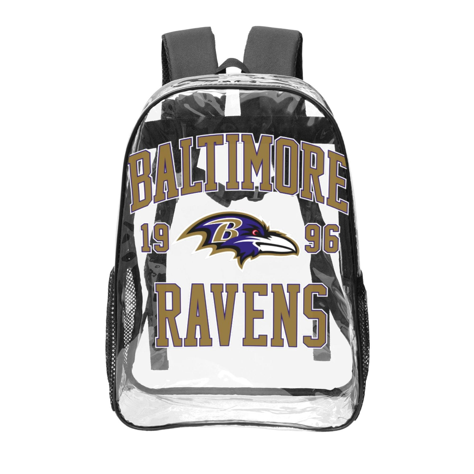 Dakimoe Clear Backpack For School, PVC Clear Bookbag Heavy Duty Transparent Bookbag Stadium Events Multiple Pockets See Bag Teens Women Black