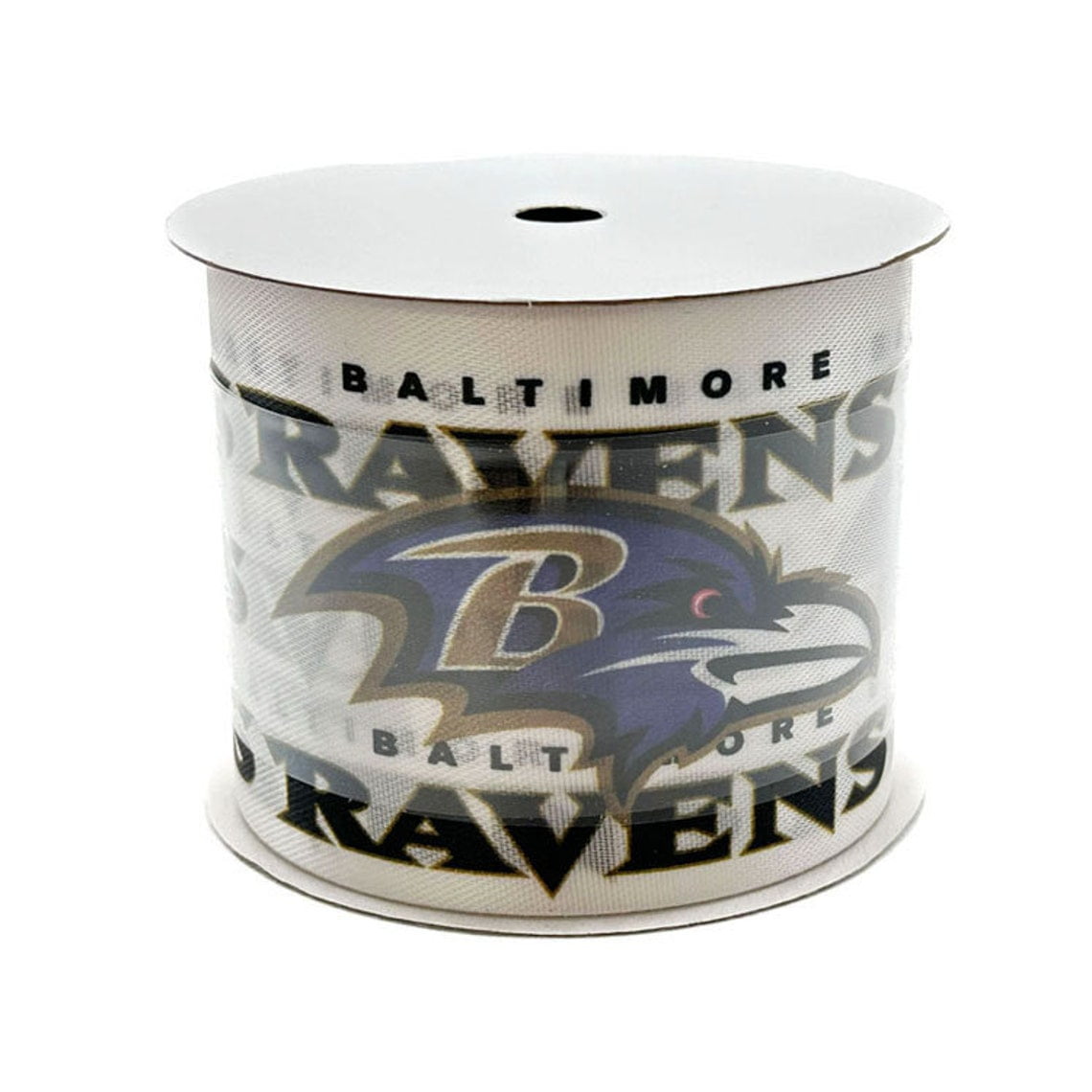 Ravens Printed Ribbon 2.5"-Inch Width, 15 Foot Spool