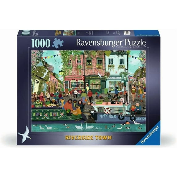 Ravensburger 00814 - Riverside Town - 1000 Piece Puzzle