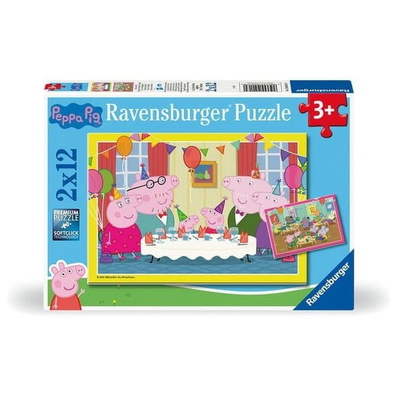 Ravensburger 04017 - Peppa Pig Celebration - 2 x 12 Piece Puzzle
