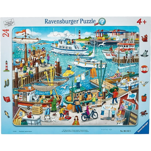 Ravensburger 06152 A Day At The Harbor 24 Piece Puzzle