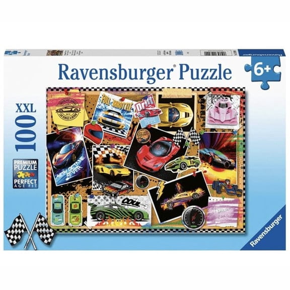 Ravensburger 100 Piece Puzzle Racing Cars 128990
