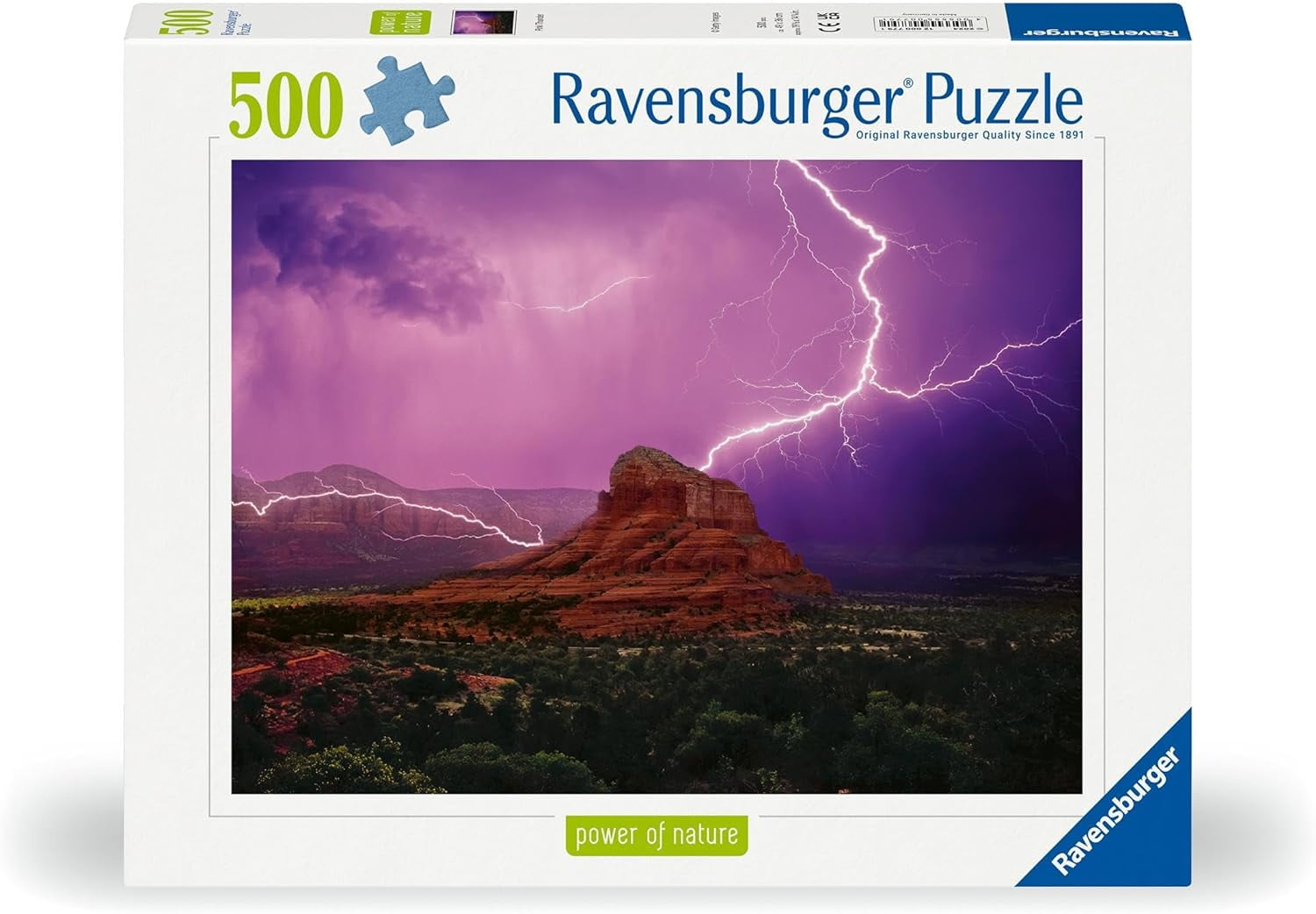 Ravensburger 12000779 Pink Thunderstorm Mood, 500 Pieces Puzzle for Adults from 12 Years