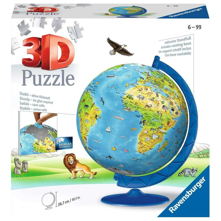 Ravensburger - 3D - Children's Globe - 180 Piece Jigsaw Puzzle 