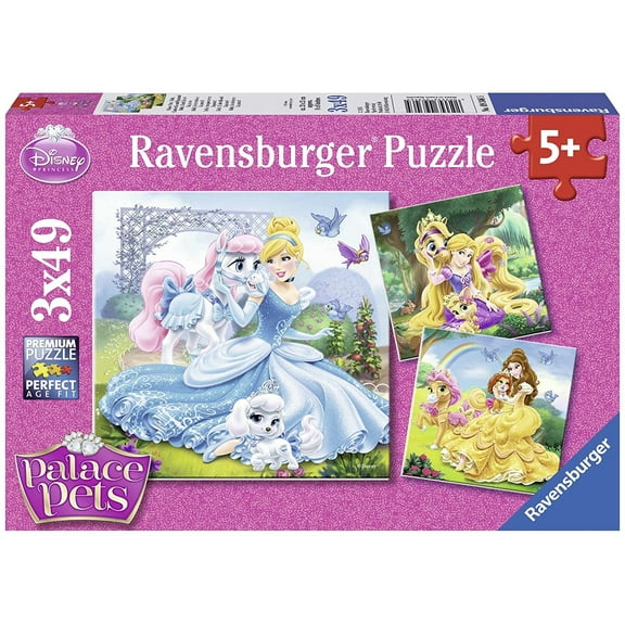 Ravensburger 3x49 Puzzle Walt Disney Belle Cinderella Rapunzel 093465