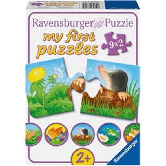 Ravensburger 9x2 Piece Puzzle Garden Animals 073139