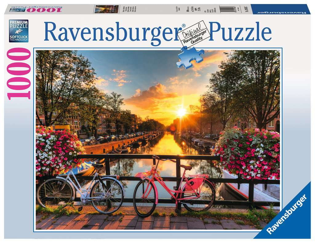 Ravensburger - Bicycles in Amsterdam - 1000 Piece Jigsaw Puzzle