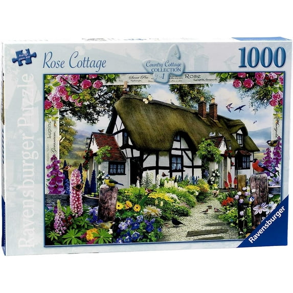Ravensburger Country Cottage Collection No.1 - Rose Cottage, 1000pc Jigsaw Puzzle
