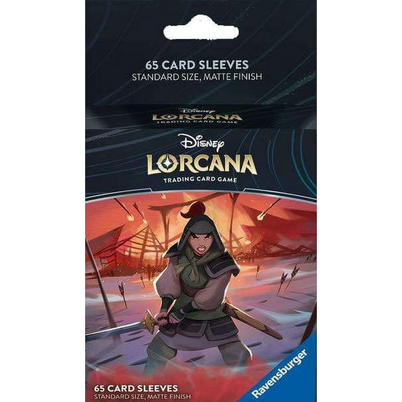Ravensburger Disney Lorcana: Rise of The Floodborn TCG Card Sleeve Pack - Mulan for Ages 8 and Up
