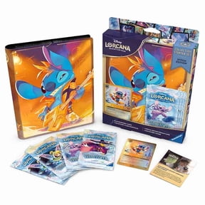 Ravensburger Disney Lorcana TCG: Collection Starter Set - Stitch Edition - Includes 4 Winterspell Booster Packs, Rock Star Card Portfolio and Glimmer Foil Promo - Collectors Guide