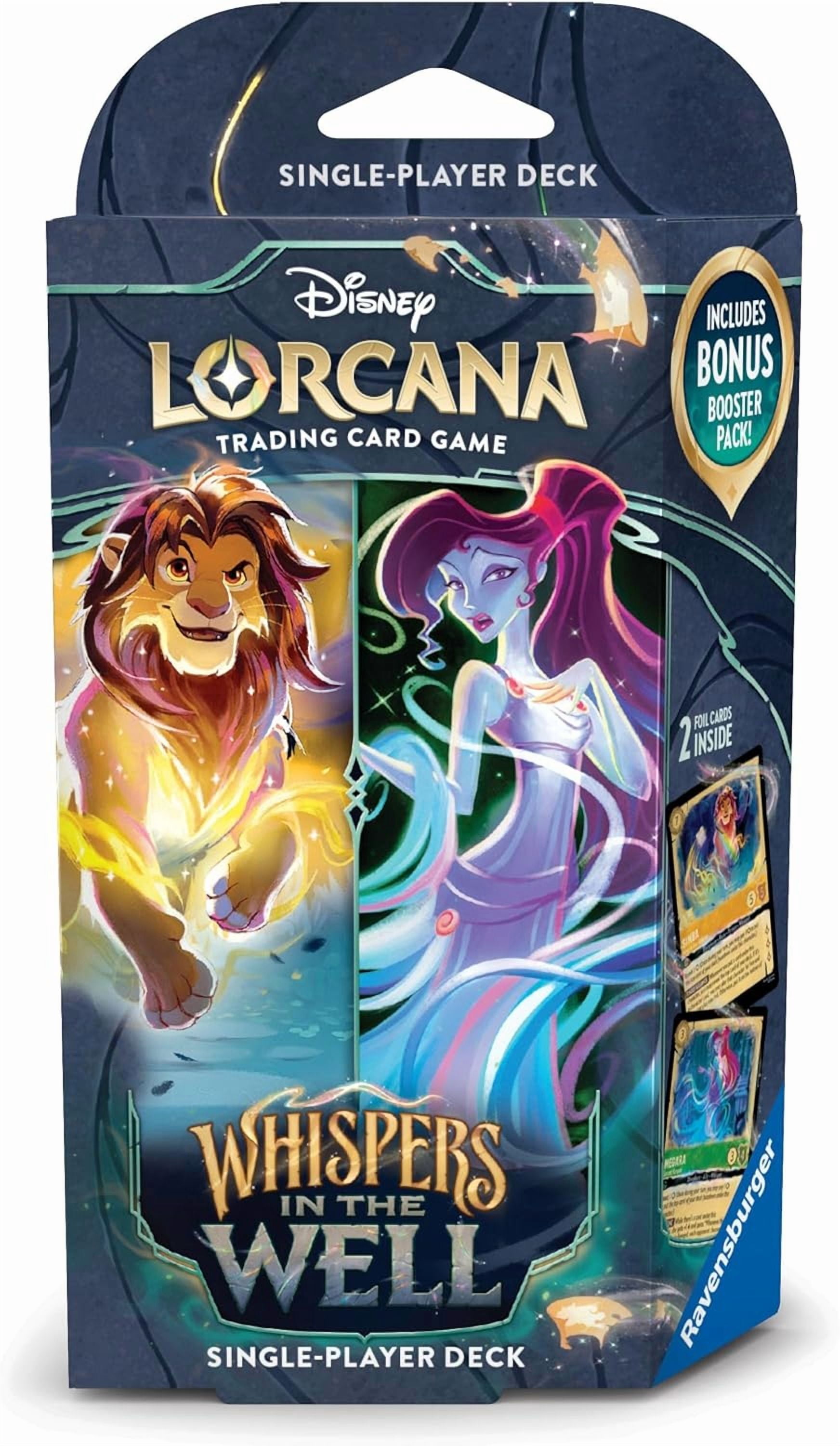 Ravensburger Disney Lorcana Trading Card Game for Adults and Kids Age 8  Years Up - Starter Deck (Amber & Emerald) - Set 10: Whispers in the Well -  Walmart.com