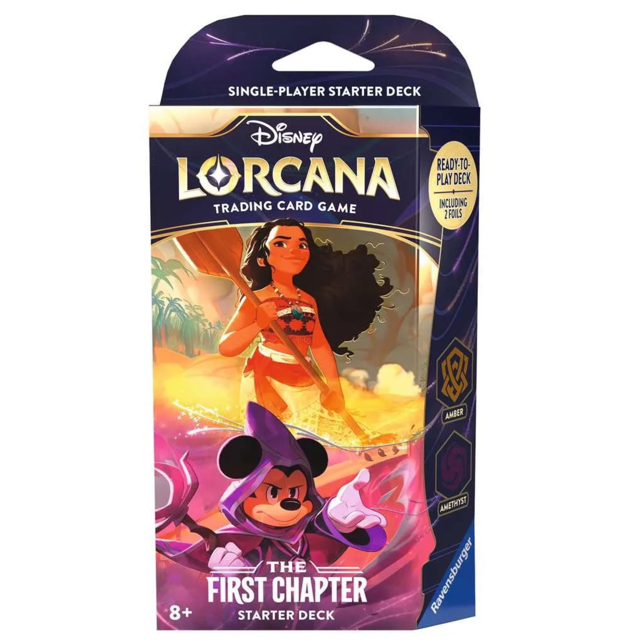 Ravensburger Disney Lorcana Trading Card Games The First Chapter Starter  Deck Amber & Amethyst 