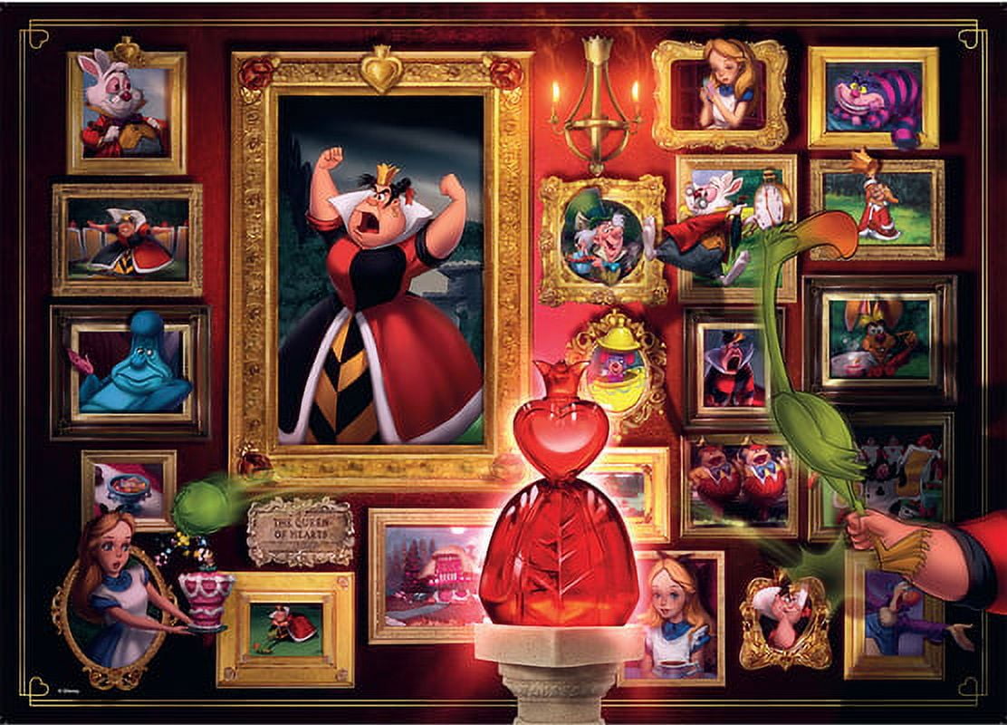 Ravensburger - Disney Villainous - Queen of Hearts - 1000 Piece Jigsaw Puzzle