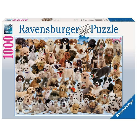 Open Box Ravensburger - Dogs Galore - 1000 Piece Jigsaw Puzzle