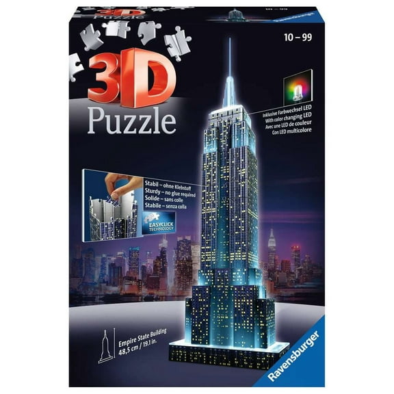 Ravensburger Empire State Building at Night 3D Jigsaw Puzzle