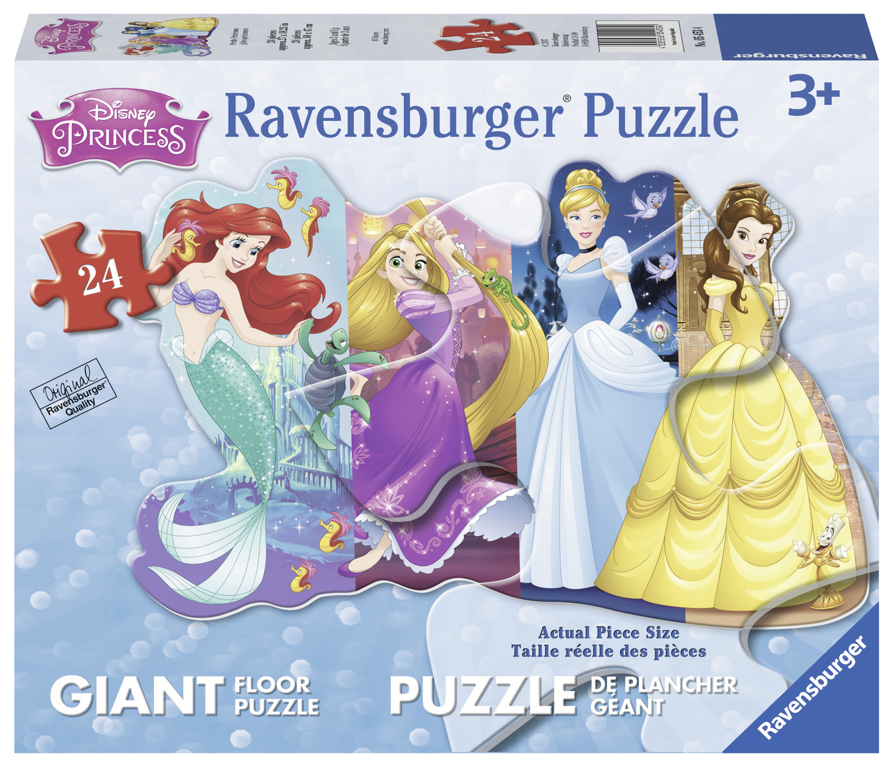 Ravensburger - Floor Puzzle - Pretty Disney Princesses - 24 Piece Shaped Jigsaw Puzzle - image 1 of 6