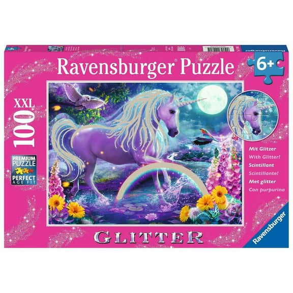 Ravensburger Glitter Unicorn Jigsaw Puzzles, 100 Piece
