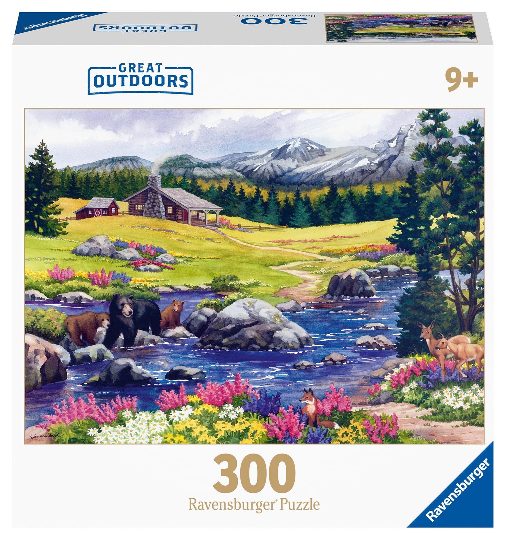 Ravensburger Great Outdoors Puzzle Series - Bear Lake, 300 Piece Jigsaw Puzzle
