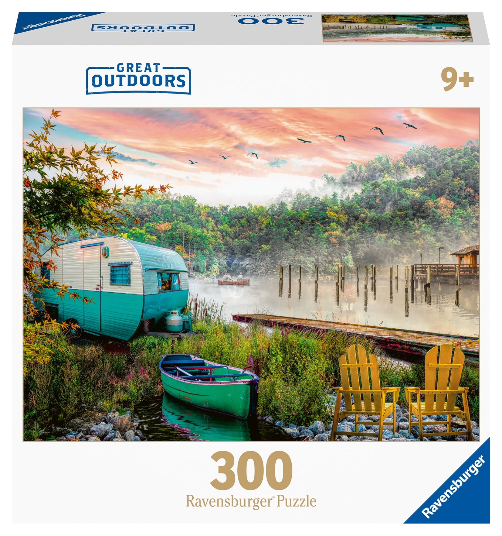 Ravensburger Great Outdoors Puzzle Series - Lakeside Camping, 300