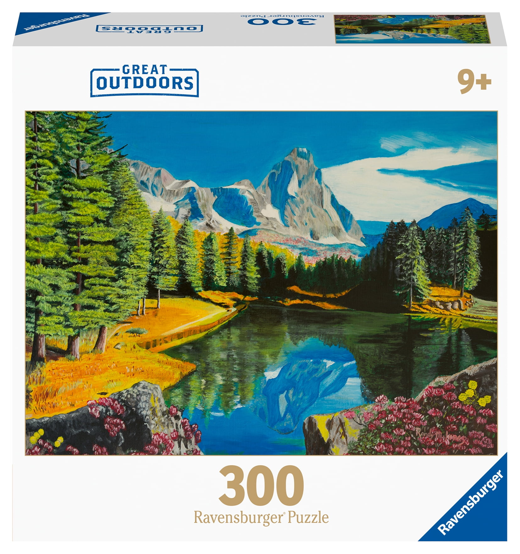 Ravensburger Great Outdoors Puzzle Series - Rocky Mountain Reflections, 300 Piece Jigsaw Puzzle