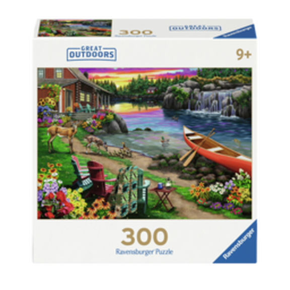 Ravensburger Great Outdoors Puzzle Series - Twilight Visitors, 300 Pieces Puzzle for Teens Ages 14+