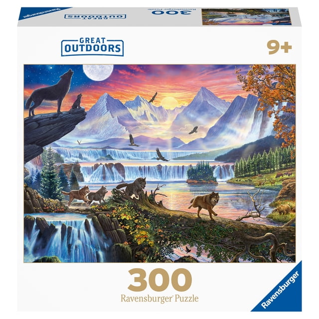 Ravensburger Great Outdoors Puzzle Series - Wolf Pack Romp, 300 Piece ...