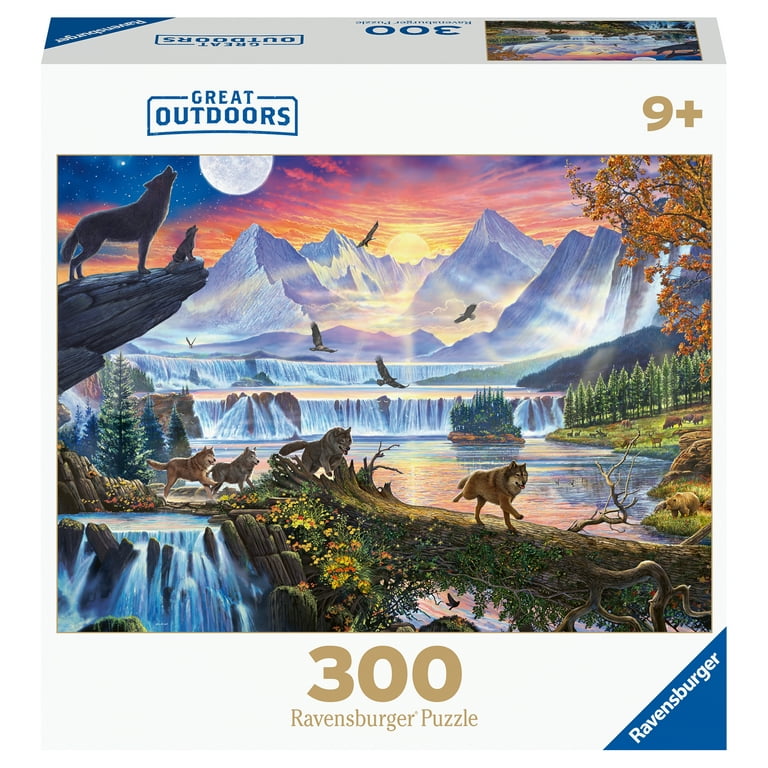 Ravensburger Great Outdoors Puzzle Series - Wolf Pack Romp, 300