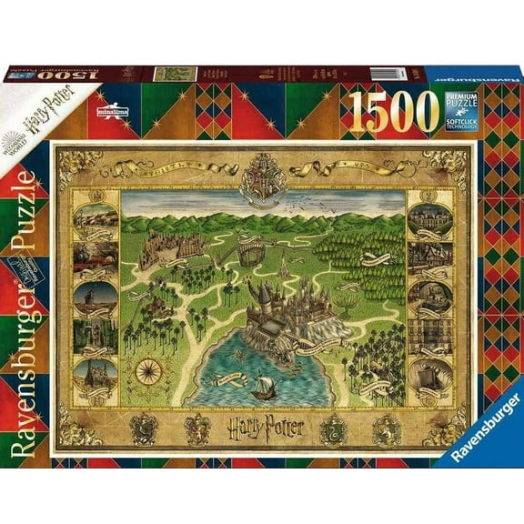 Ravensburger, Hogwarts Map 1500 Piece Puzzle