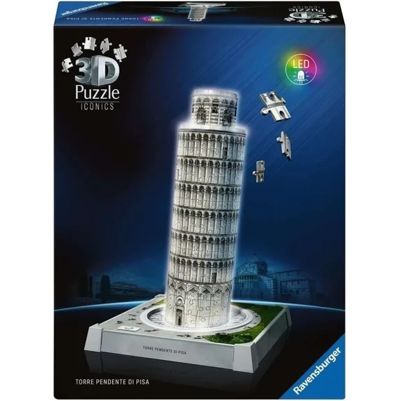 Ravensburger Iconics: Leaning Tower of Pisa - with light Jigsaw Puzzle