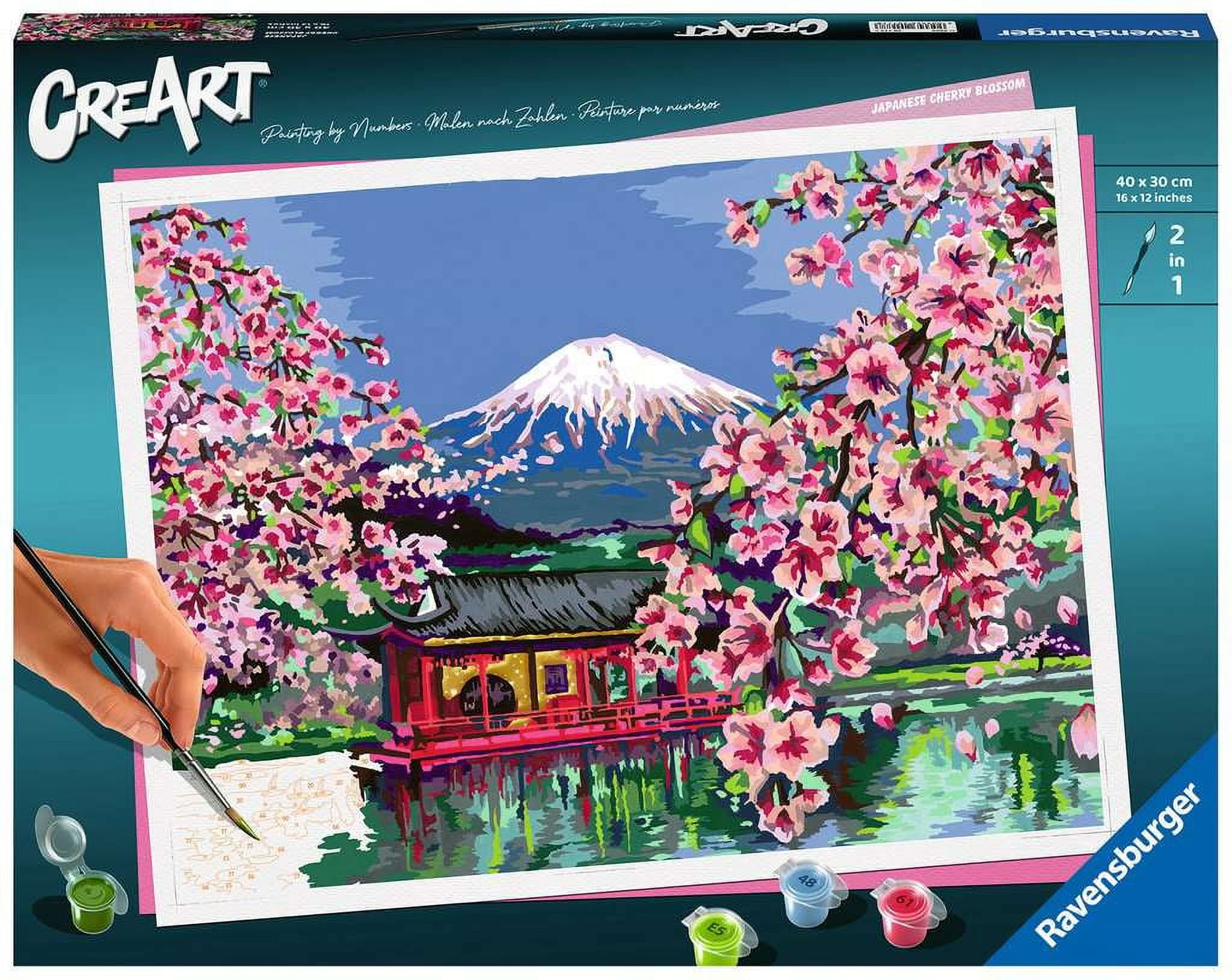 Ravensburger Japanese Cherry Blossom Paint by Numbers Kit
