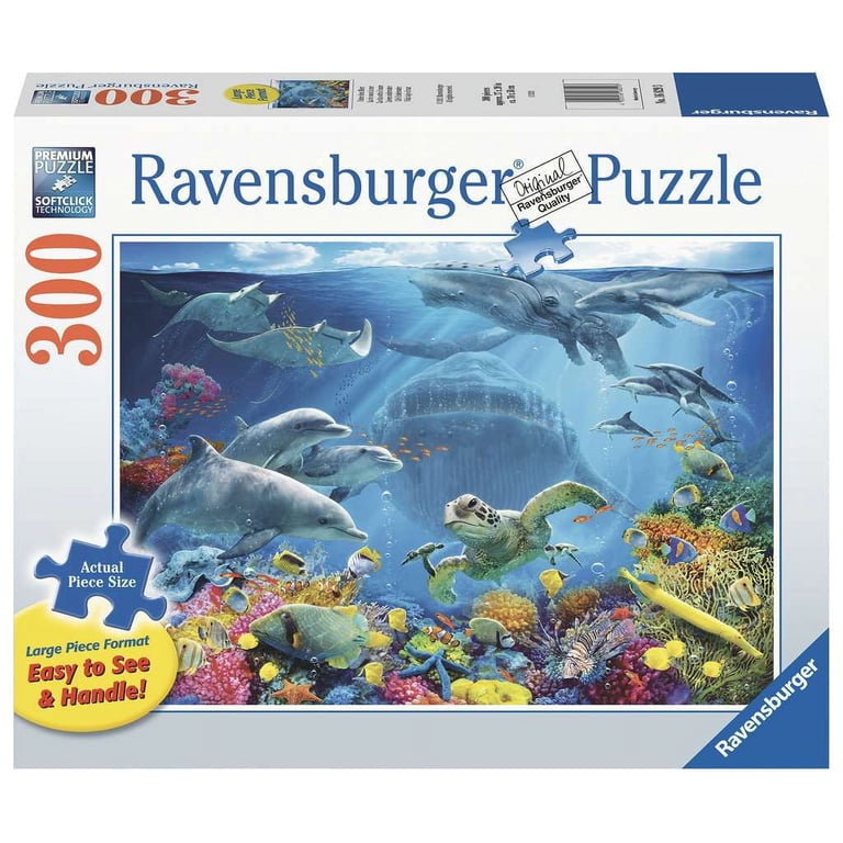 Ravensburger Swim With Sea Turtles Jigsaw Puzzle - 100 Pieces For Kids Ages 4-8, FSC Certified