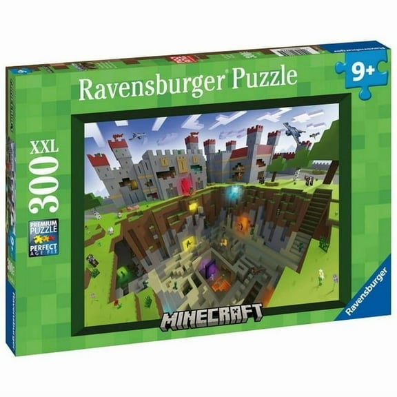 Ravensburger Minecraft Cutaway Rompecabezas XXL de 300 Piezas para Nios