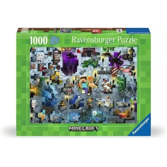 Ravensburger Mojang Minecraft Mobs 1000 Piece Jigsaw Puzzle for Adults