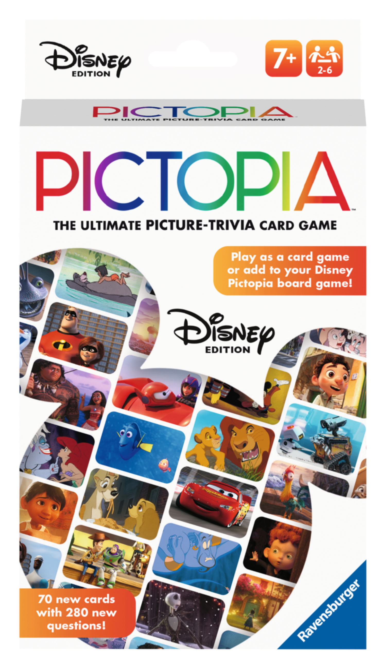Ravensburger Pictopia: Disney Edition Family Trivia Game - Kids & Adults, Ages 7 & up, 2-6 Players