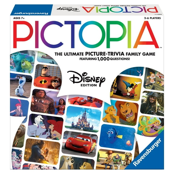 Ravensburger Pictopia: World of Disney Edition Family Trivia Board Game for Kids & Adults AgeS 7+