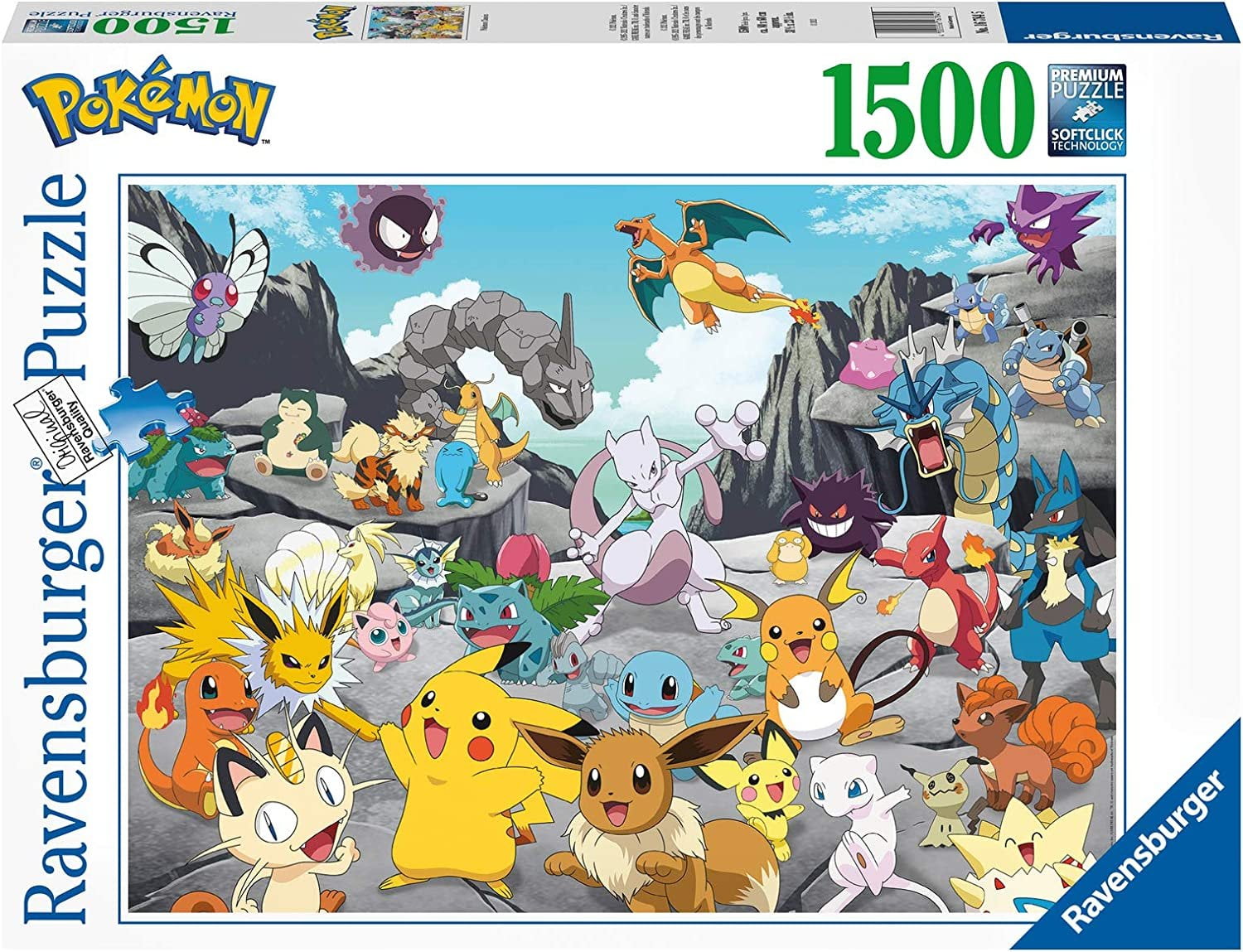 Ravensburger Pokemon Classics 1500 Piece Jigsaw Puzzles for Adults & Kids